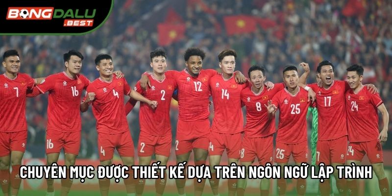 Chuyên mục được thiết kế dựa trên ngôn ngữ lập trình Chuyên mục được thiết kế dựa trên ngôn ngữ lập trình